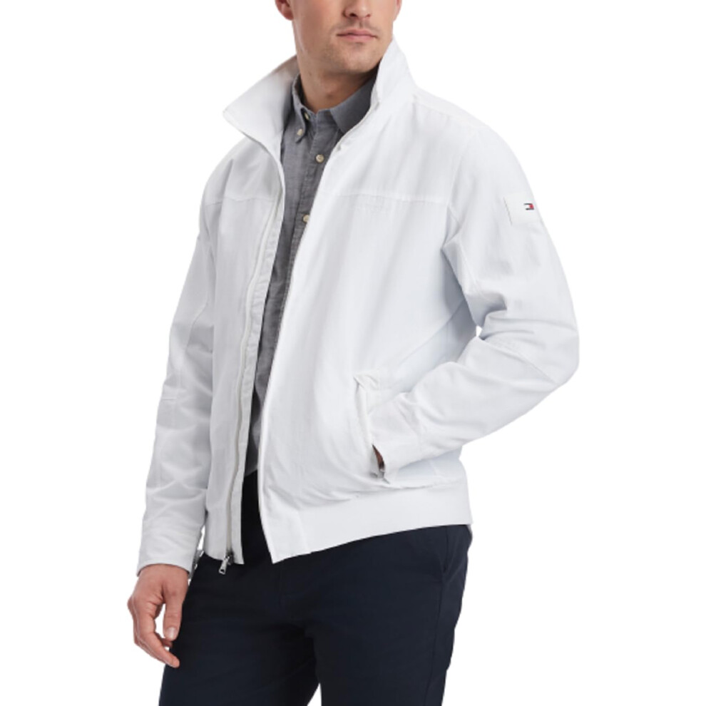 Tommy Hilfiger Men's Lightweight Waterproof Regatta Bomber Jacket  Sus