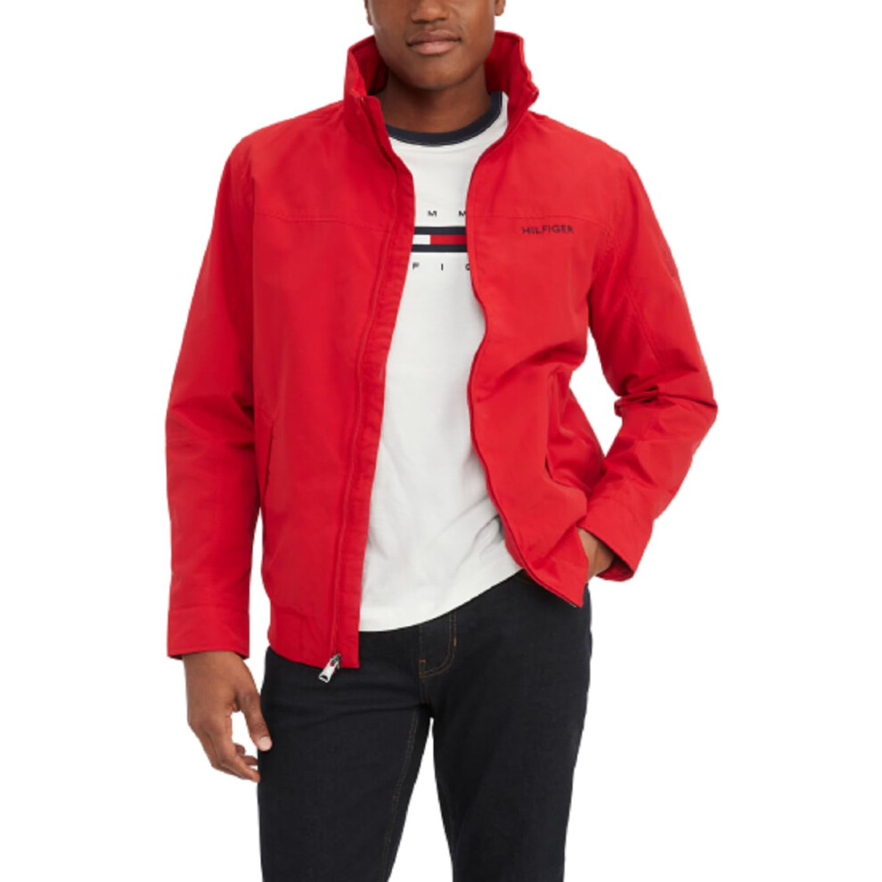 Tommy Hilfiger Men's Lightweight Waterproof Regatta Bomber Jacket  Sus