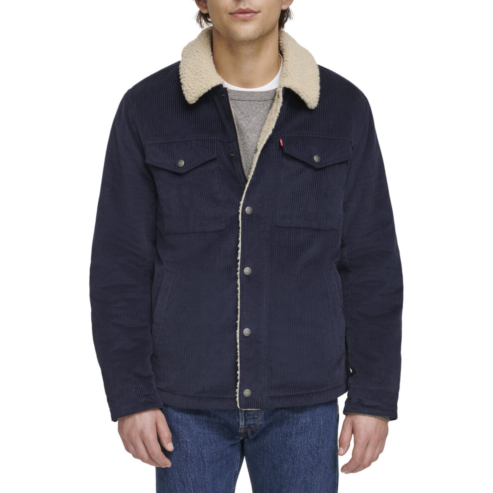 Levi's Men's Corduroy Sherpa Lined Trucker Jacket (Regular & Big & Tal