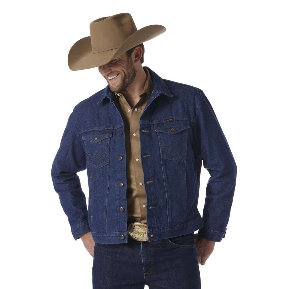 Wrangler mens Cowboy Cut Western Unlined Denim Jacket outerwear  Denim