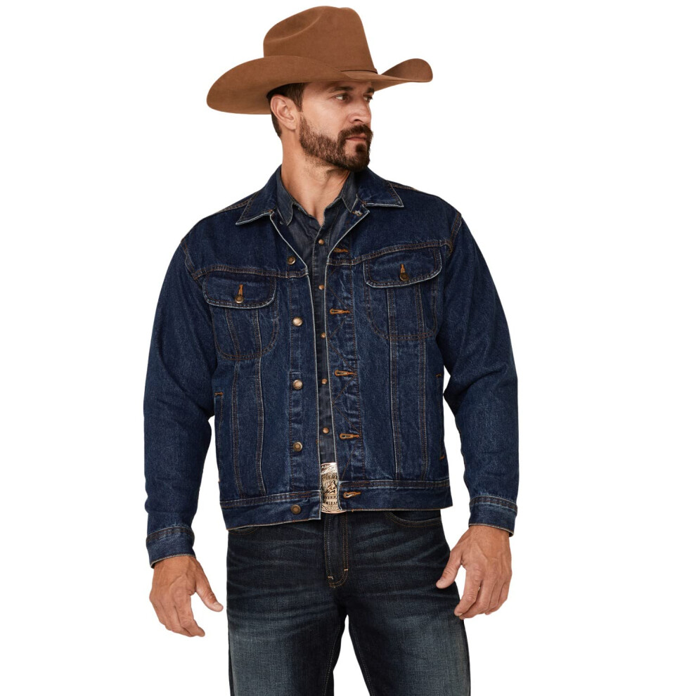 Wrangler mens Rugged Wear denim jackets  Antique Indigo  5X-Large US