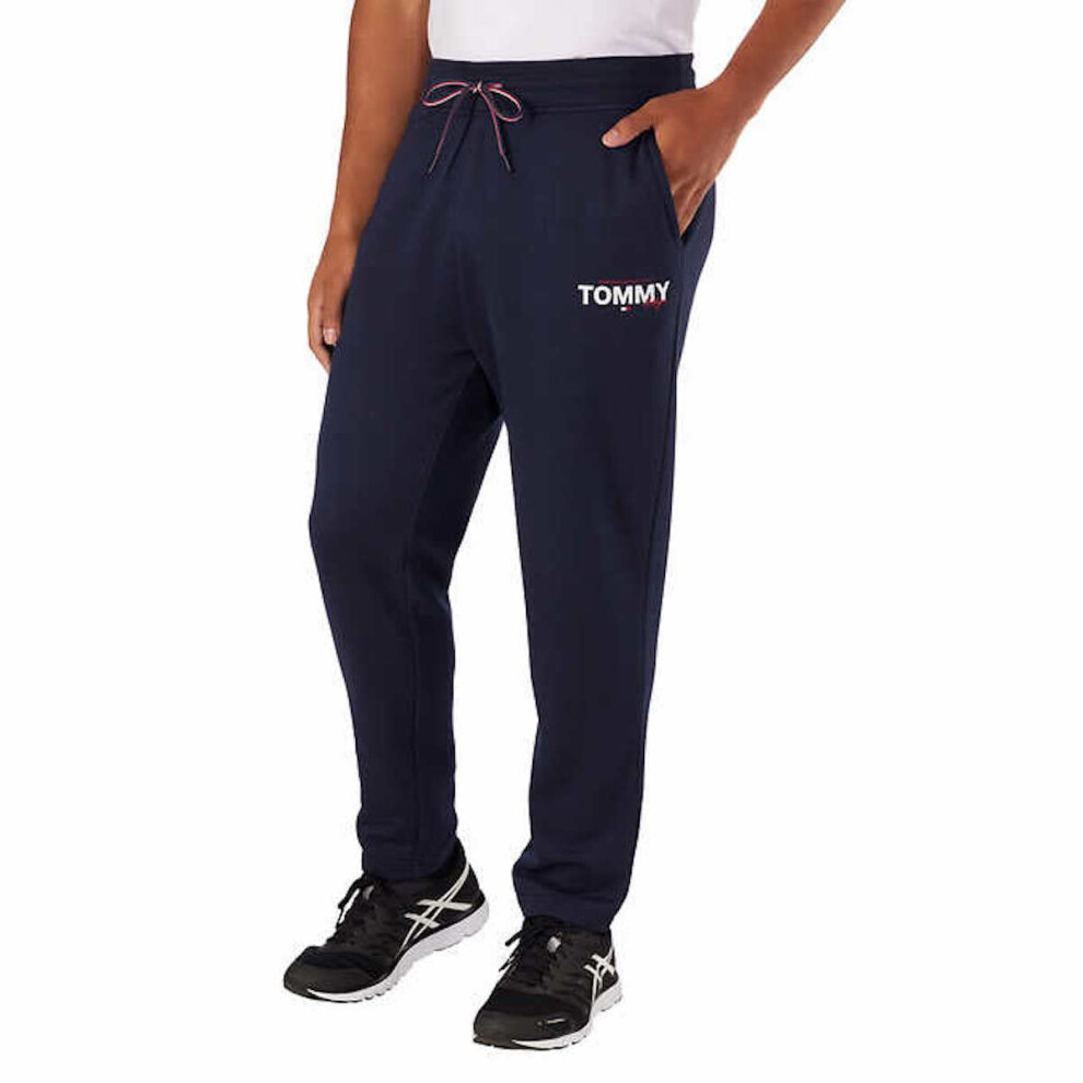 Tommy Hilfiger Men's Logo Jogger Pant with Pockets (as1  Alpha  m  Reg