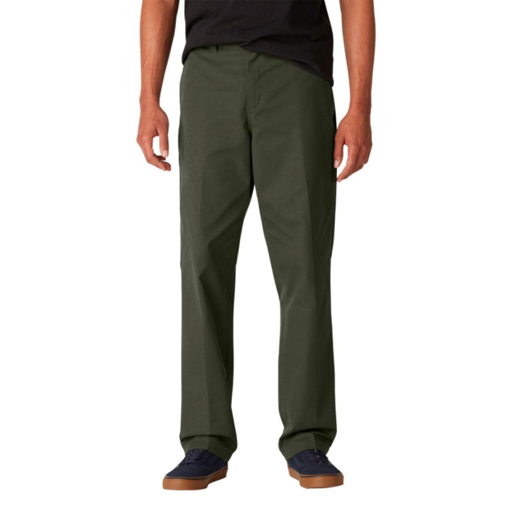 Dickies Men's Skateboarding Slim Fit Pants  Olive Green  34W x 30L