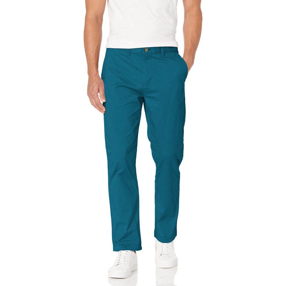 Tommy Hilfiger Men's Stretch Chino Pants in Custom Fit  Corsair  32W x