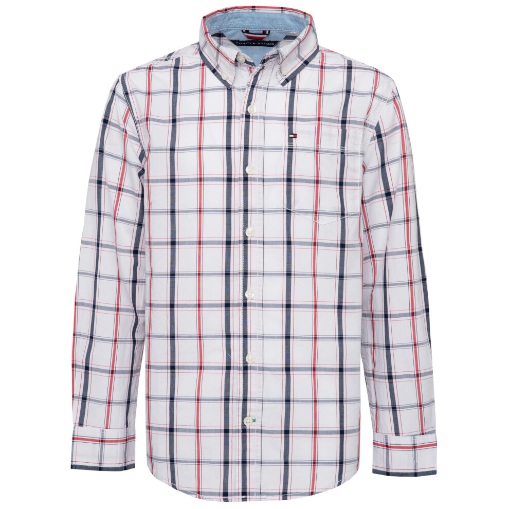 Tommy Hilfiger Boys' Long Sleeve Woven Button-Down Shirt  Samuel Class