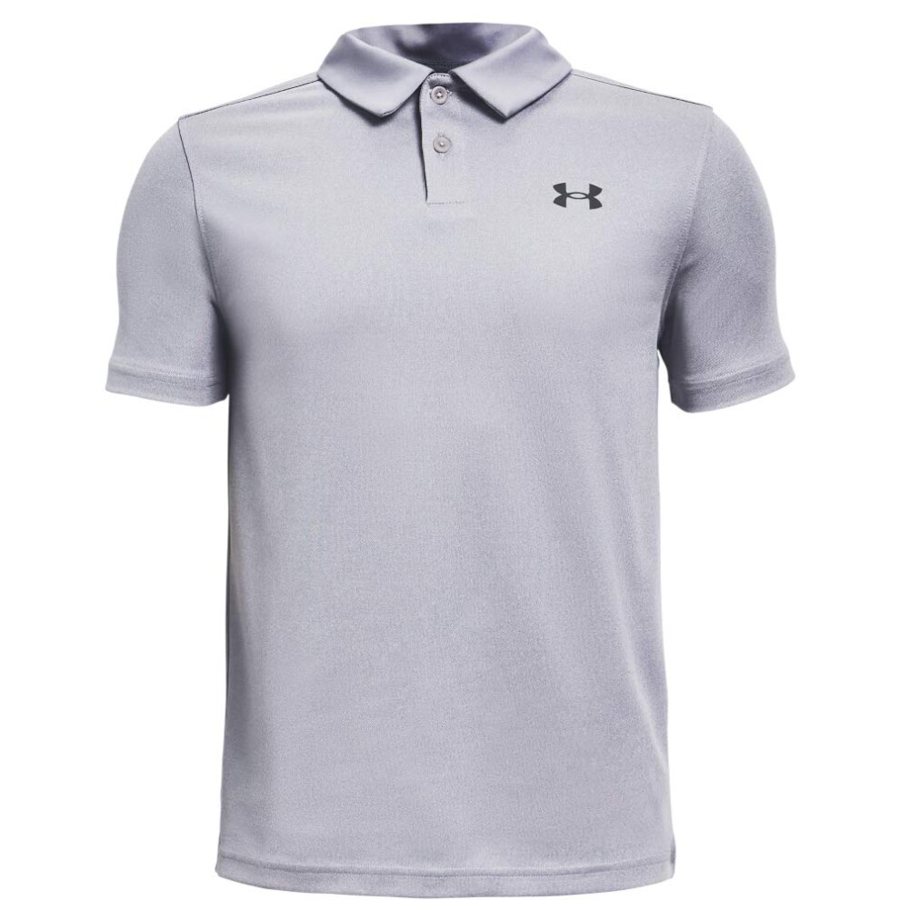 Under Armour Boy's Performance Polo (Big Kids) Mod Gray Light Heather