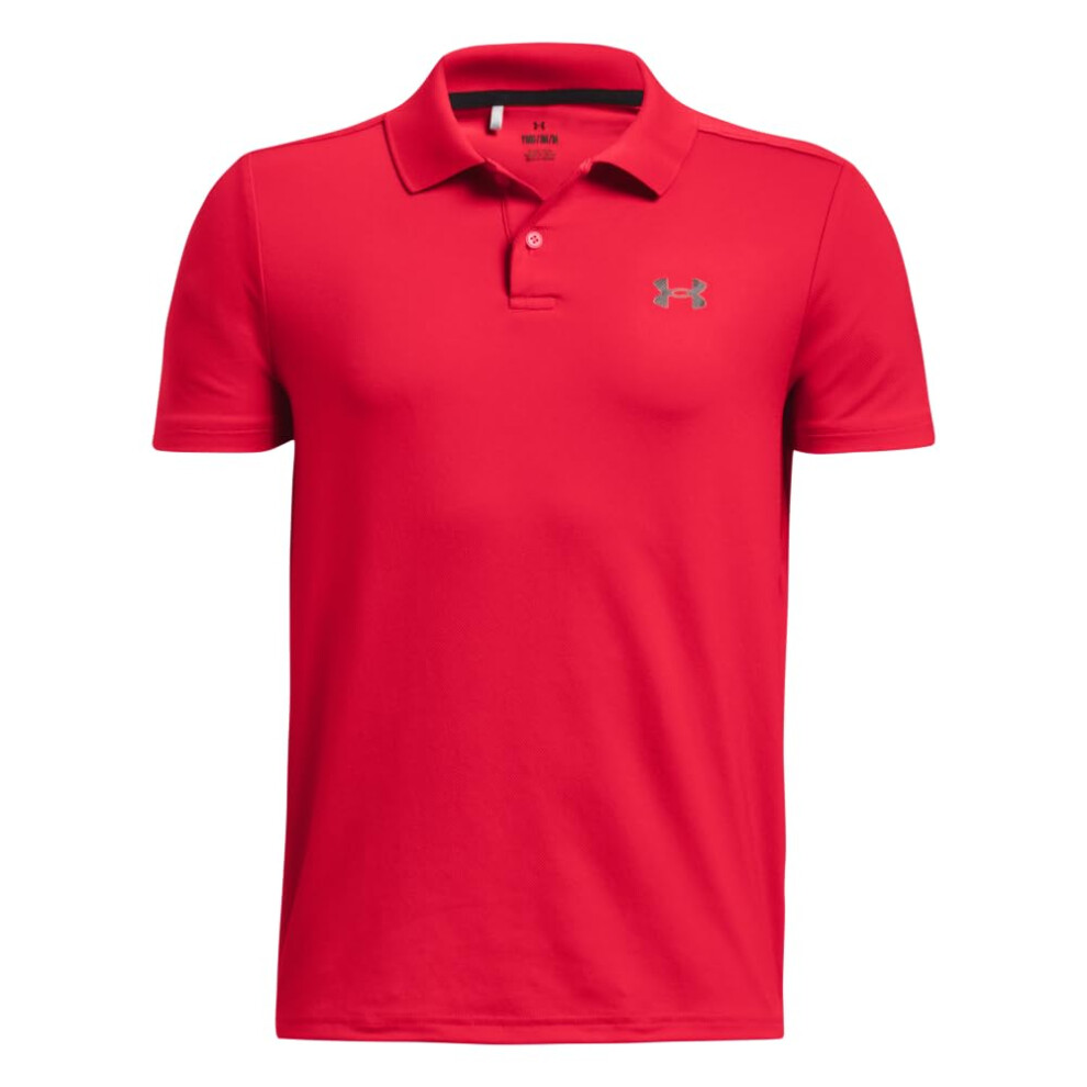 Under Armour Boys Performance Polo  (600) Red / / Black  X-Large