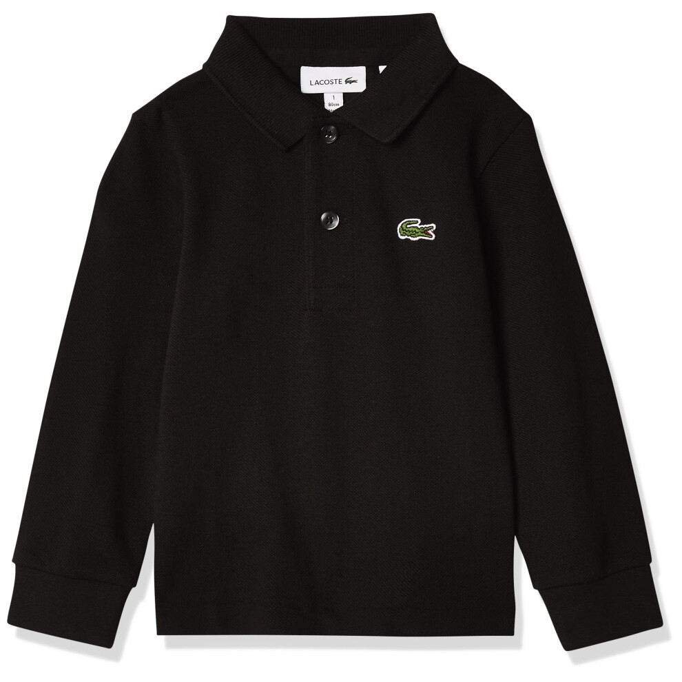 Lacoste boys Lacoste Boy Long Sleeve Classic Solid Pique Polo Shirt  B