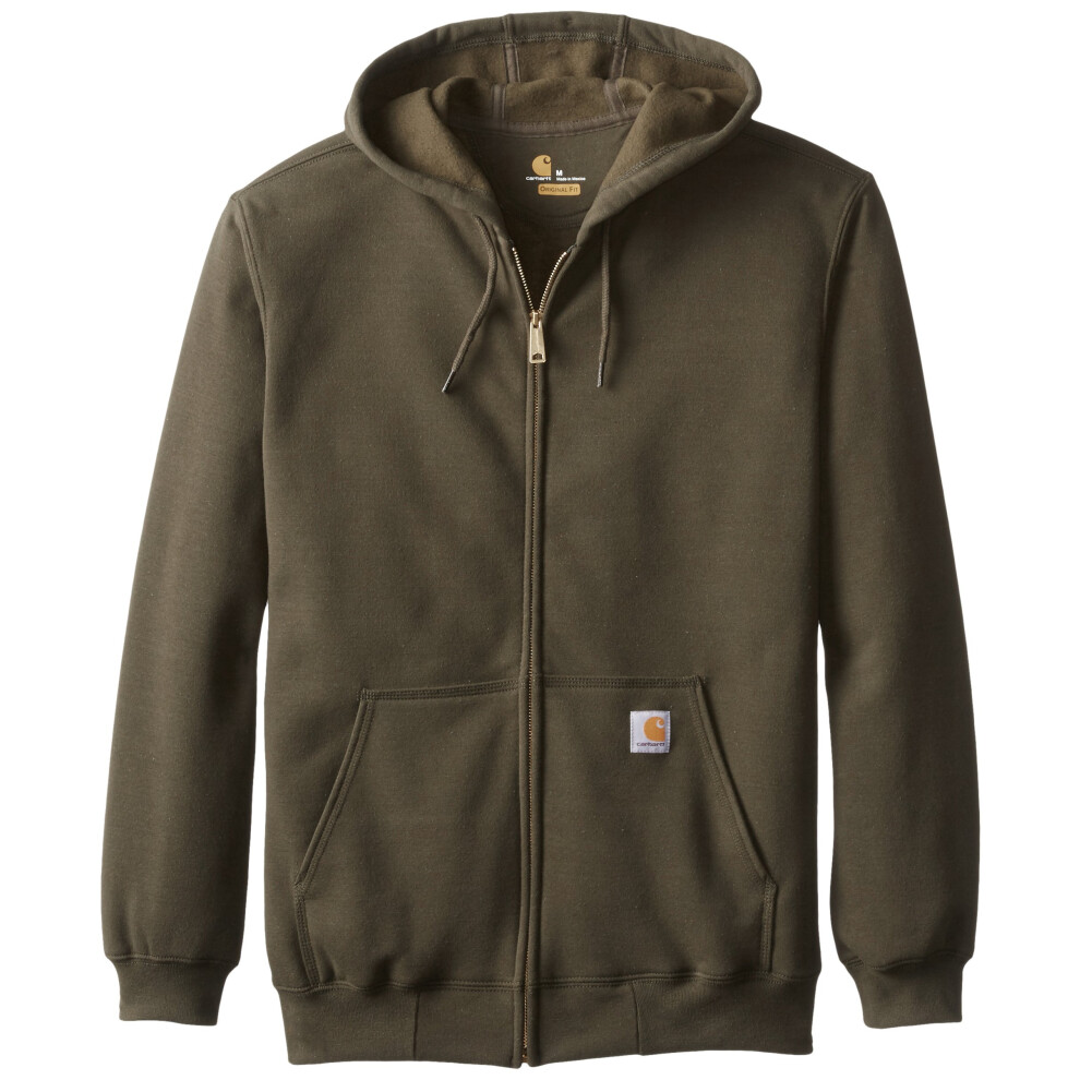 Carhartt Men's Loose Fit Midweight Full-Zip Sweatshirt  Olive  4X-Larg