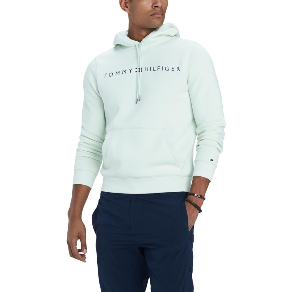 Tommy Hilfiger mens Logo Hooded Sweatshirt  Ambrosia  X-Large US