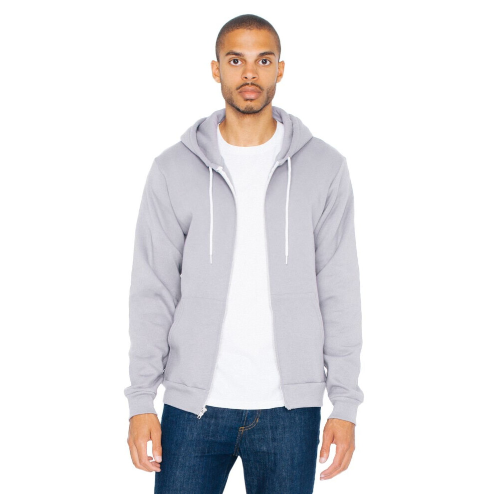 American Apparel Unisex Flex Fleece Zip Hoodie  Slate  X-Small