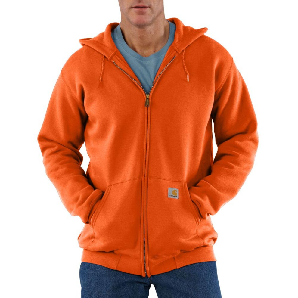 CarharttmensLoose Fit Midweight Full-Zip SweatshirtOrangeLarge