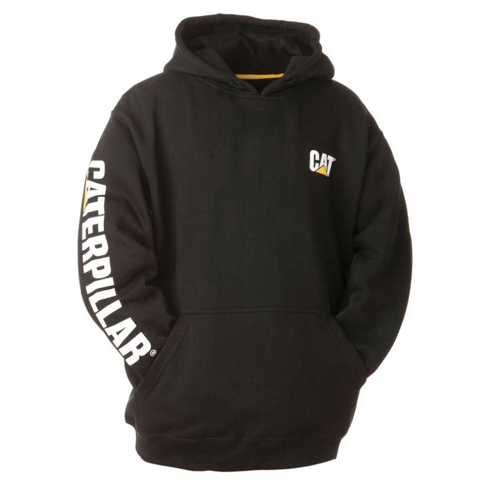 Caterpillar Men's Trademark Banner Hooded Sweatshirt (Regular and Big