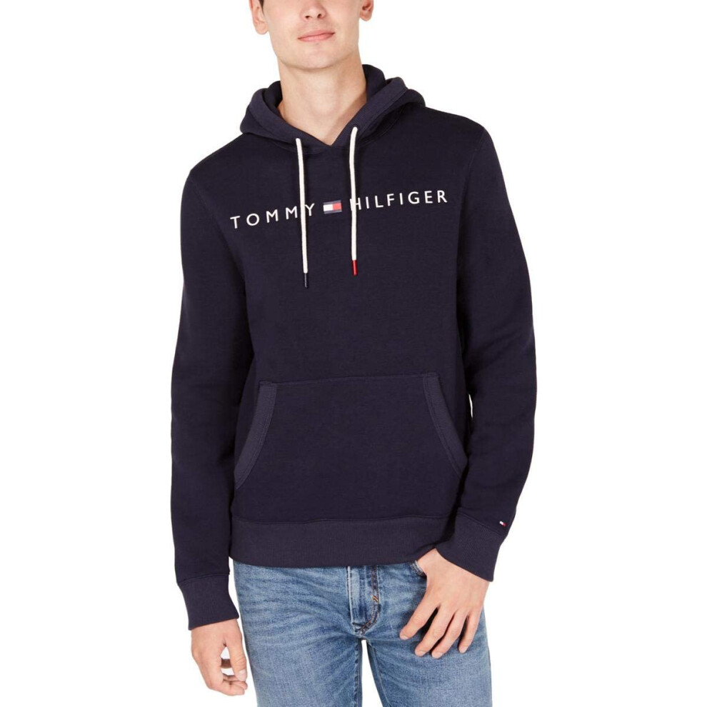 Tommy Hilfiger Men's THD Hoodie Sweatshirt  Navy blazer  XL