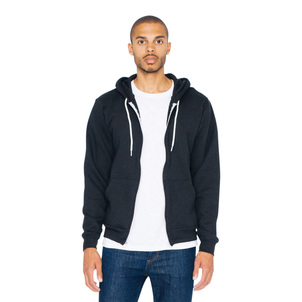 American Apparel mens Flex Fleece Long Sleeve Zip Hoodie  Style F497w