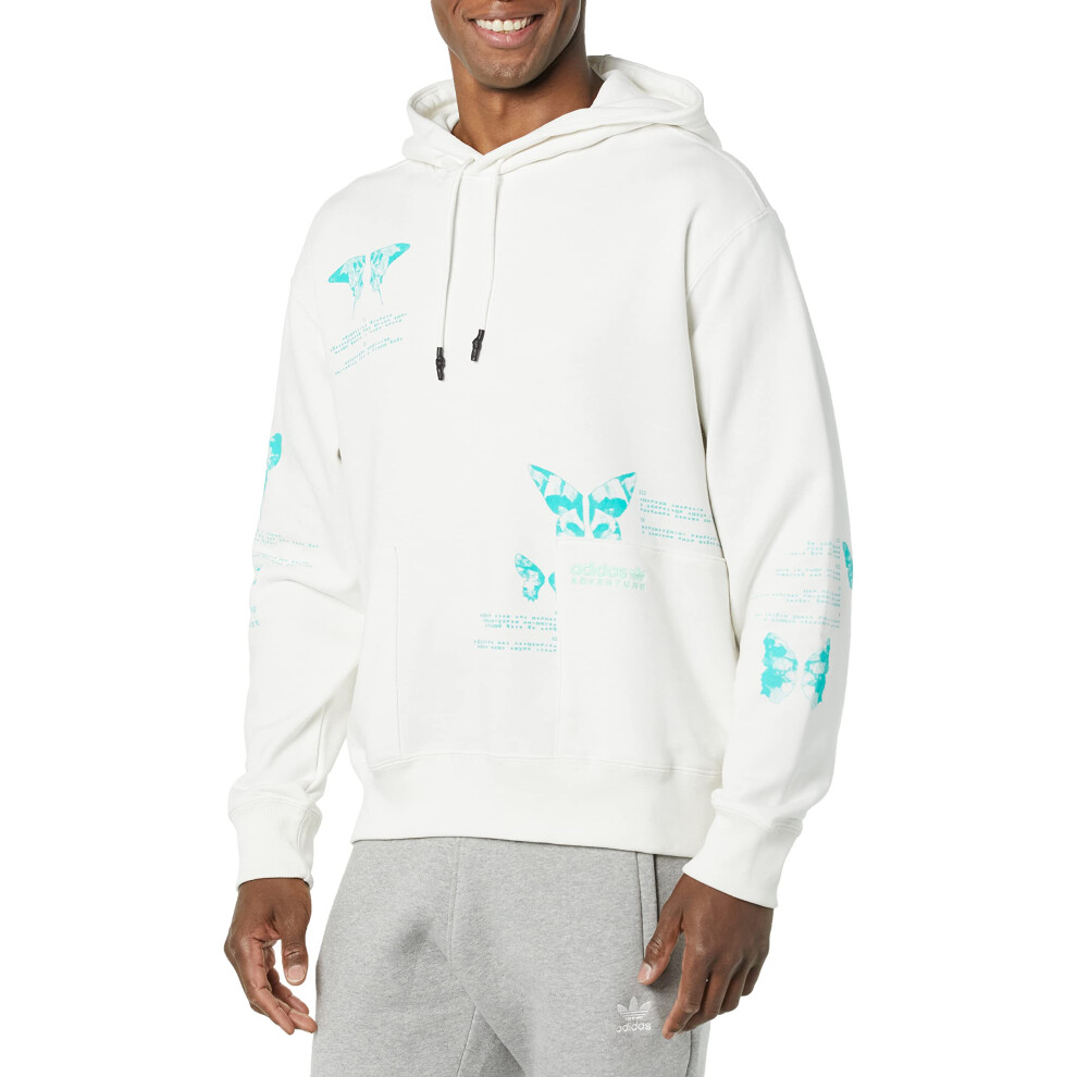 adidas Originals Men's Adventure Boston Marathon Butterfly Hoodie  Clo