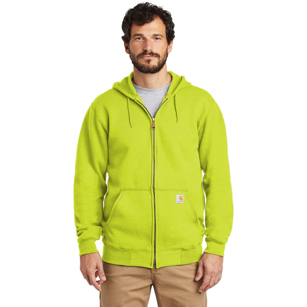 Carhartt Men's Loose Fit Midweight Full-Zip Sweatshirt  Brite Lime  La