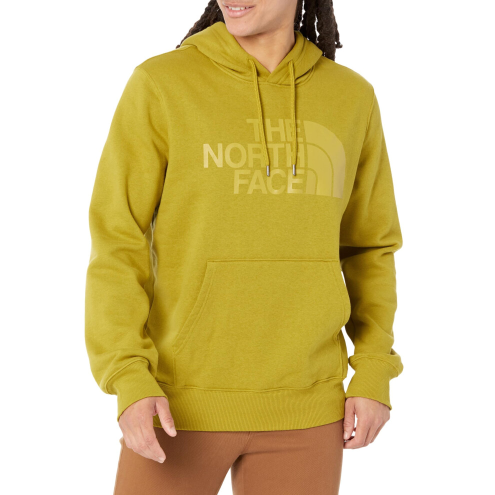 THE NORTH FACE Half Dome Pullover Mens Hoodie Sulphur Moss/Tonal Sz L