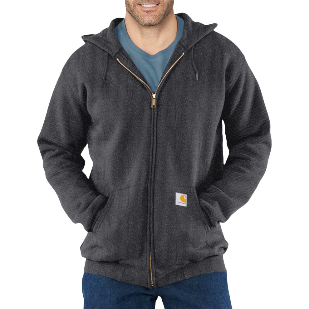 Carhartt Men's Loose Fit Midweight Full-Zip Sweatshirt  Carbon Heather