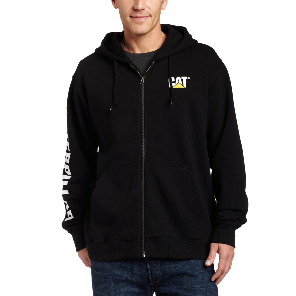 Caterpillar Men's Full Zip Hooded Sweatshirt (Regular and Big & Tall S