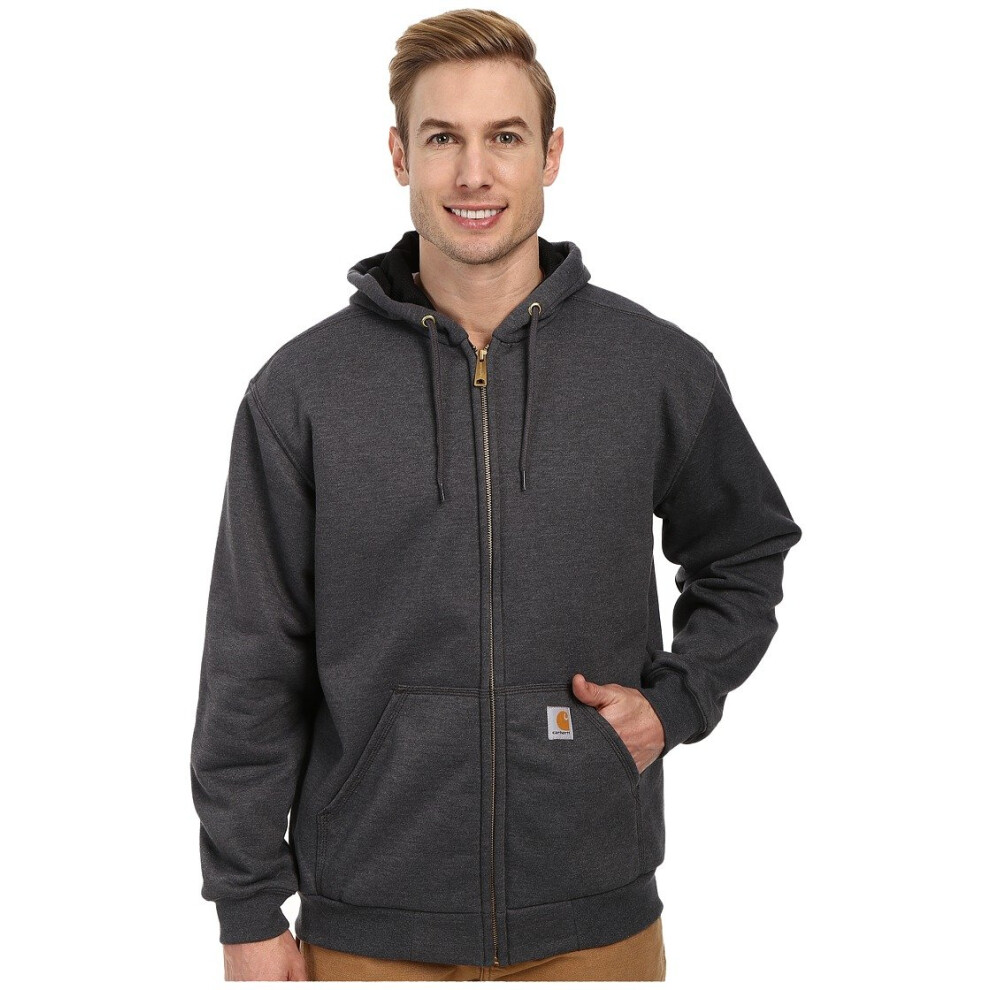 Carhartt Men's Rain Defender Rutland Thermal Lined Hooded Zip Front Sw