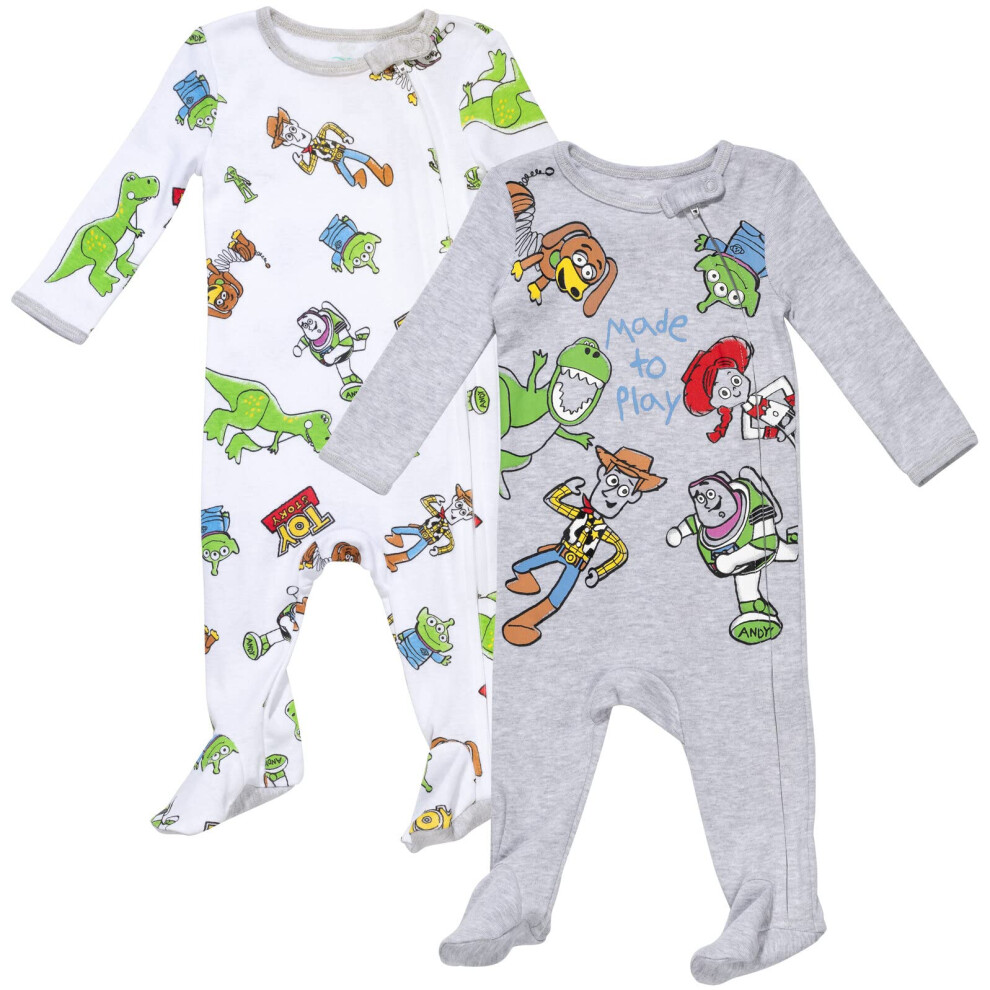 Disney Pixar Toy Story Buzz Lightyear Woody Newborn Baby Boys 2 Pack Z