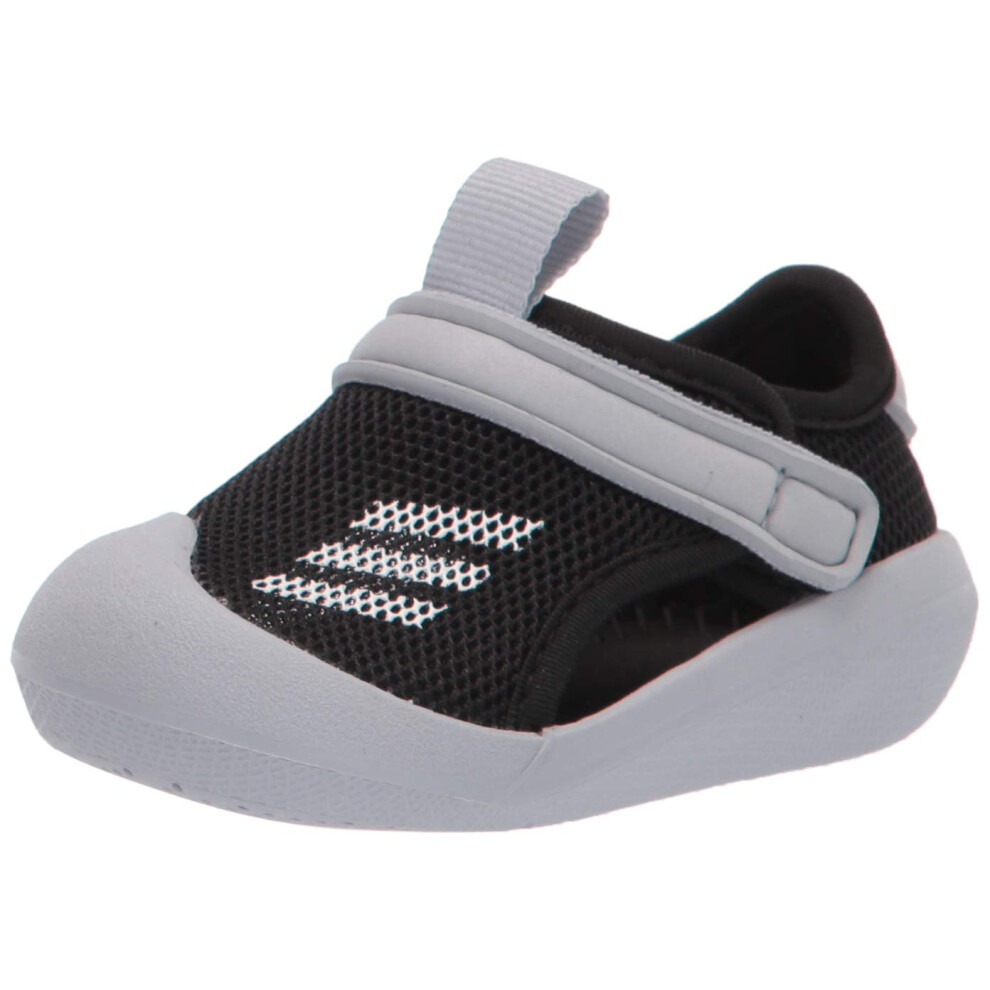 adidas baby boys Altaventure Court Sneaker  Black/White/Halo Silver  7