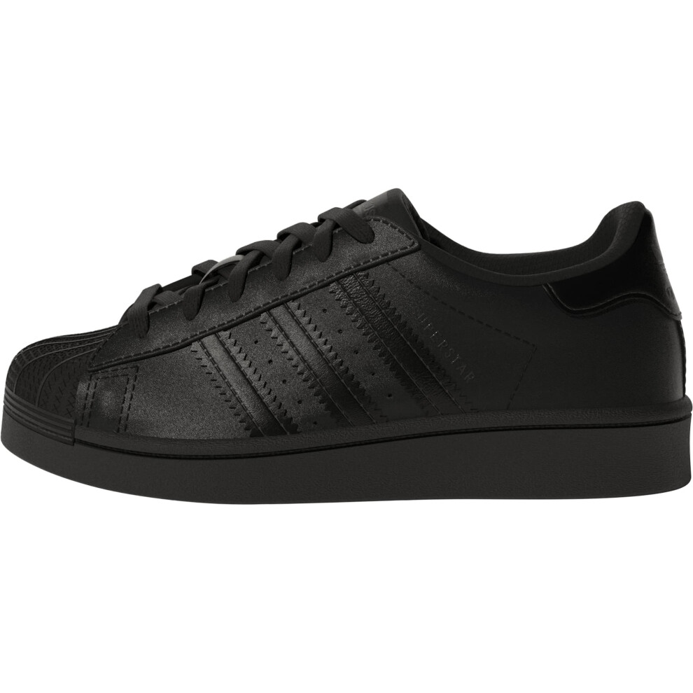 adidas Originals boys Superstar Sneaker  Core Black/Black/Core Black