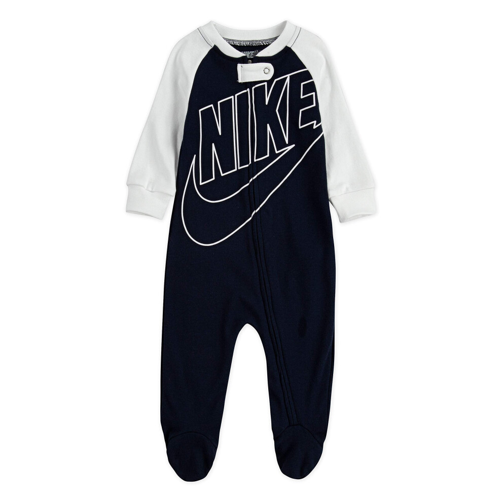 Nike Baby Sportswear Graphic Footed Coverall  Obsidian/White  9M