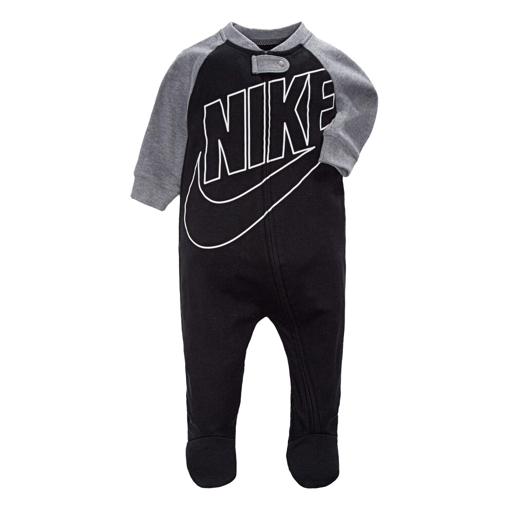 Nike Baby Sportswear Graphic Footed Coverall  Black(56D679-023)/White/