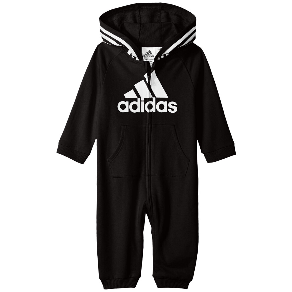 adidas Infant Girls' and Baby Boys' Long Sleeve Hooded Coverall  Adi B