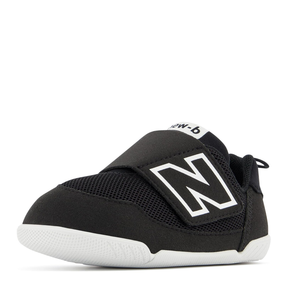 New Balance Kid's New-b V1 Hook and Loop Sneaker  Black/White  3.5 X-W