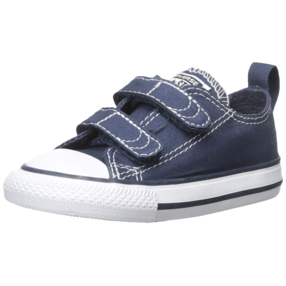 Converse Baby-Boy's Chuck Taylor All Star 2V Low Top Sneaker  Navy/Whi