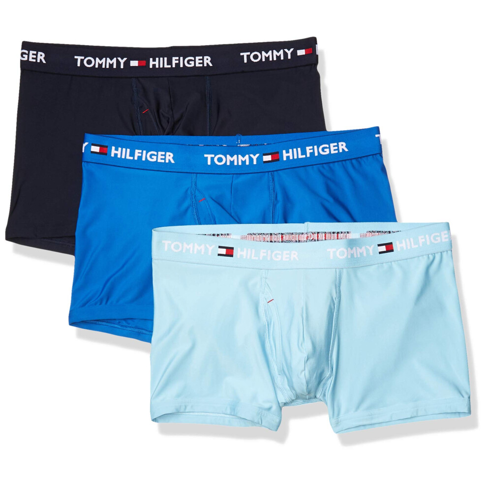 Tommy Hilfiger mens Underwear Everyday Micro Multipack Trunks  Blue Mu