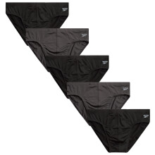 Reebok herreundert?j - Quick Dry Performance Lavh?jde trusser (5 pakke) St?rrelse X-Large Sort/kul
