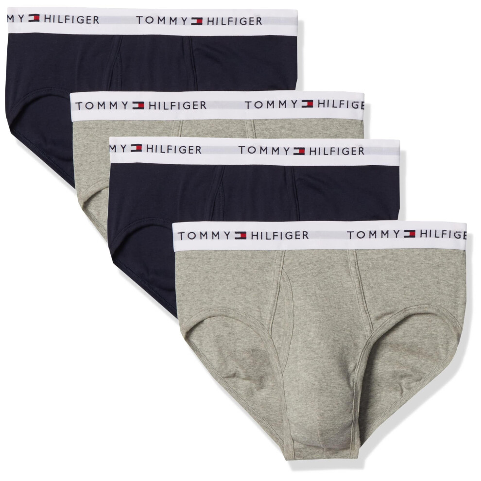 Tommy Hilfiger Men's 4-Pack Cotton Brief  Multi  Large