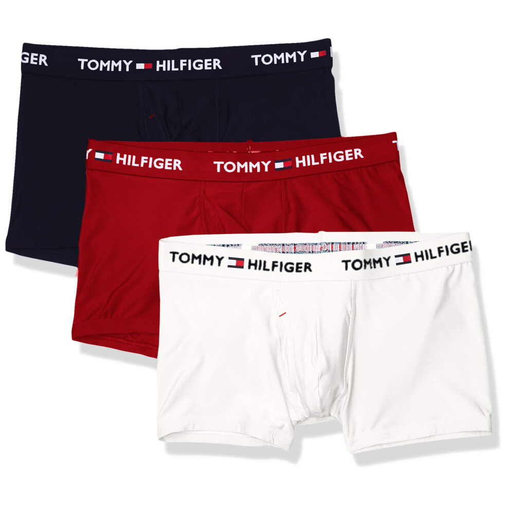 Tommy Hilfiger Men's Everyday Micro 3-Pack Trunk  Mahogany  2XL