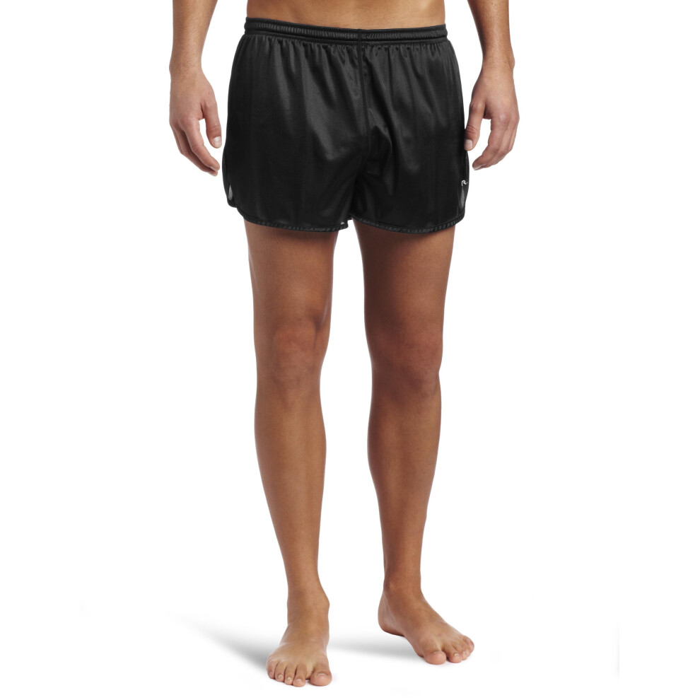 TYR Men's SHS2A1L Swim Resistance Short  Black  L