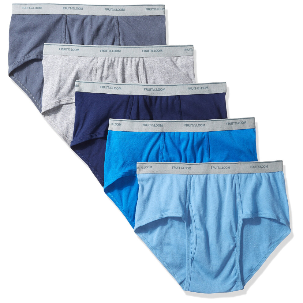 Fruit of the Loom Men's Fashion Briefs  5-pack  3XL  Assorted colors