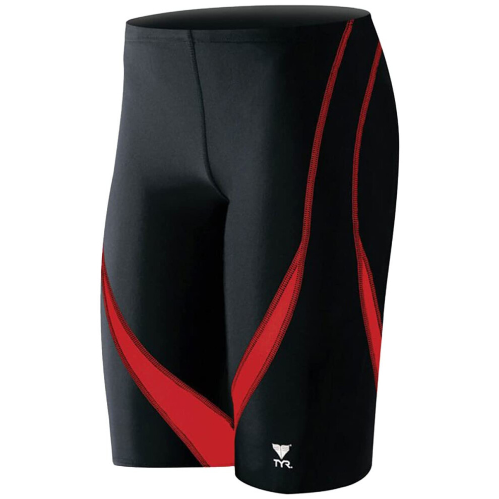 TYR Alliance Splice Jammer Men's Swimsuit - Black/Red  34