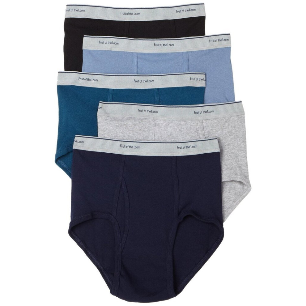 Fruit of the Loom Men's 5-Pack Assorted Briefs - Colors May Vary  Asso