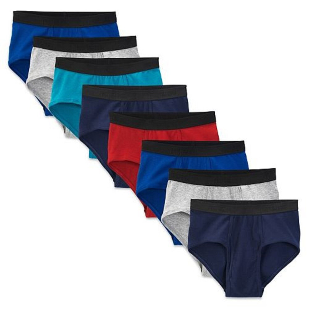 Fruit of the Loom Men's Assorted Cotton Fashion Briefs 8-Pack (Large (