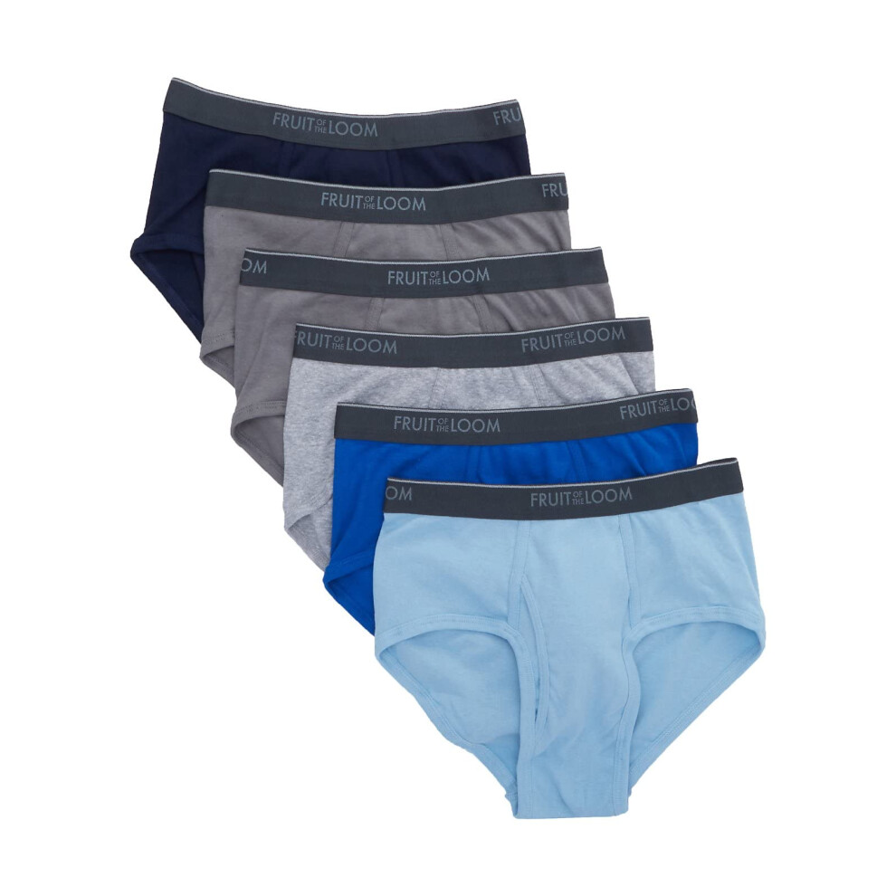 Fruit of the Loom Mens Classic Briefs  Multi 6pk  Large