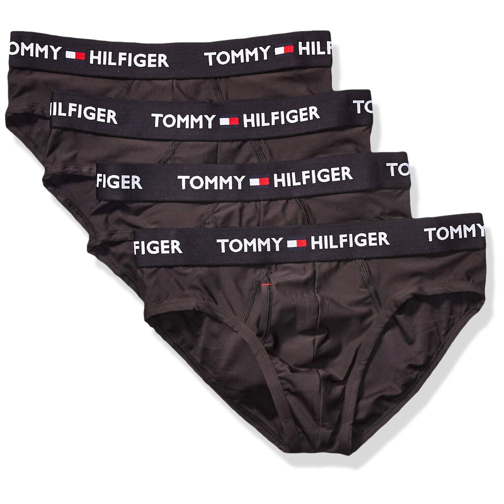 Tommy Hilfiger Men's Underwear Everyday Micro Multipack Briefs  Black