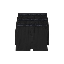 Calvin Klein Men's Cotton Classics 3-Pack Knit Boxer 3 Black M