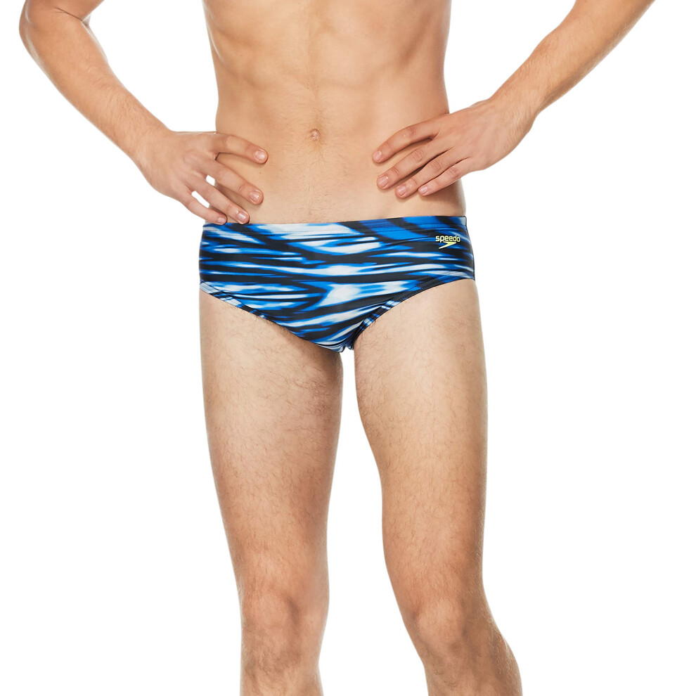 Speedo Men's Swimsuit Brief ProLT Printed Team Colors