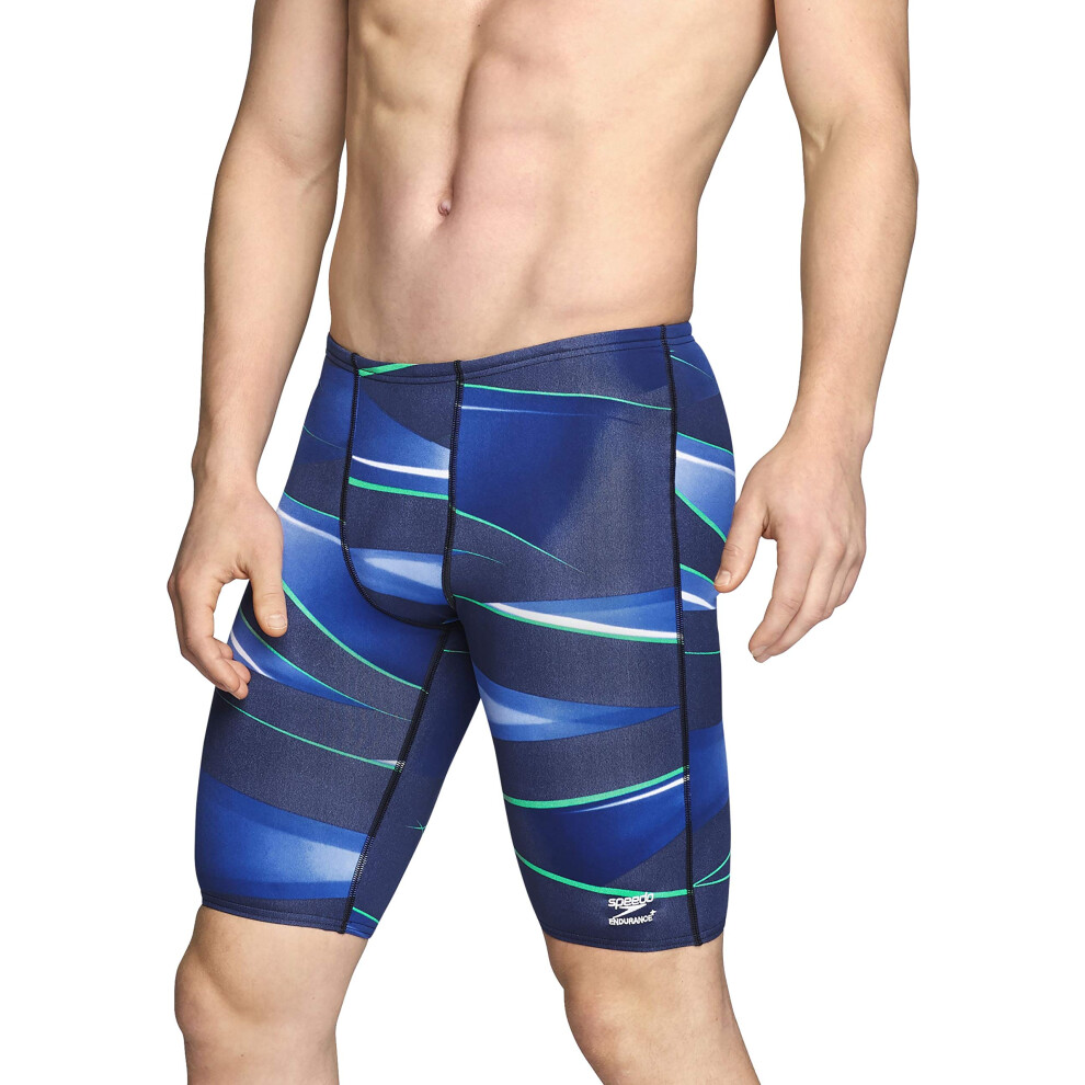 Speedo Men's Standard Swimsuit Jammer Endurance+ Printed Team Colors