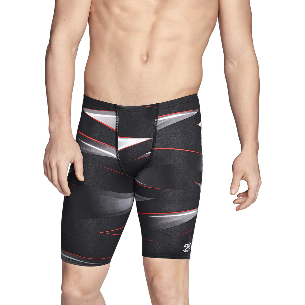 Speedo Men's Standard Swimsuit Jammer Endurance+ Printed Team Colors