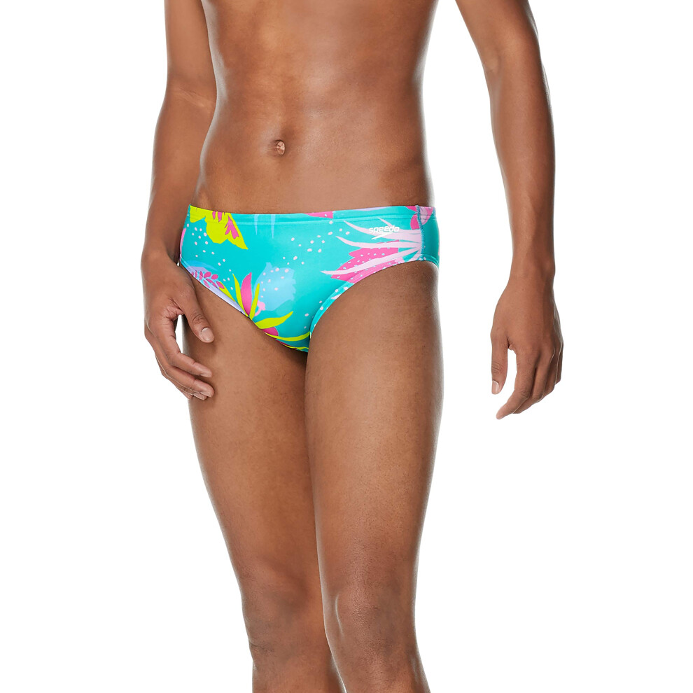 Speedo Men's Standard Swimsuit Brief Endurance+ The One  Floating Flor