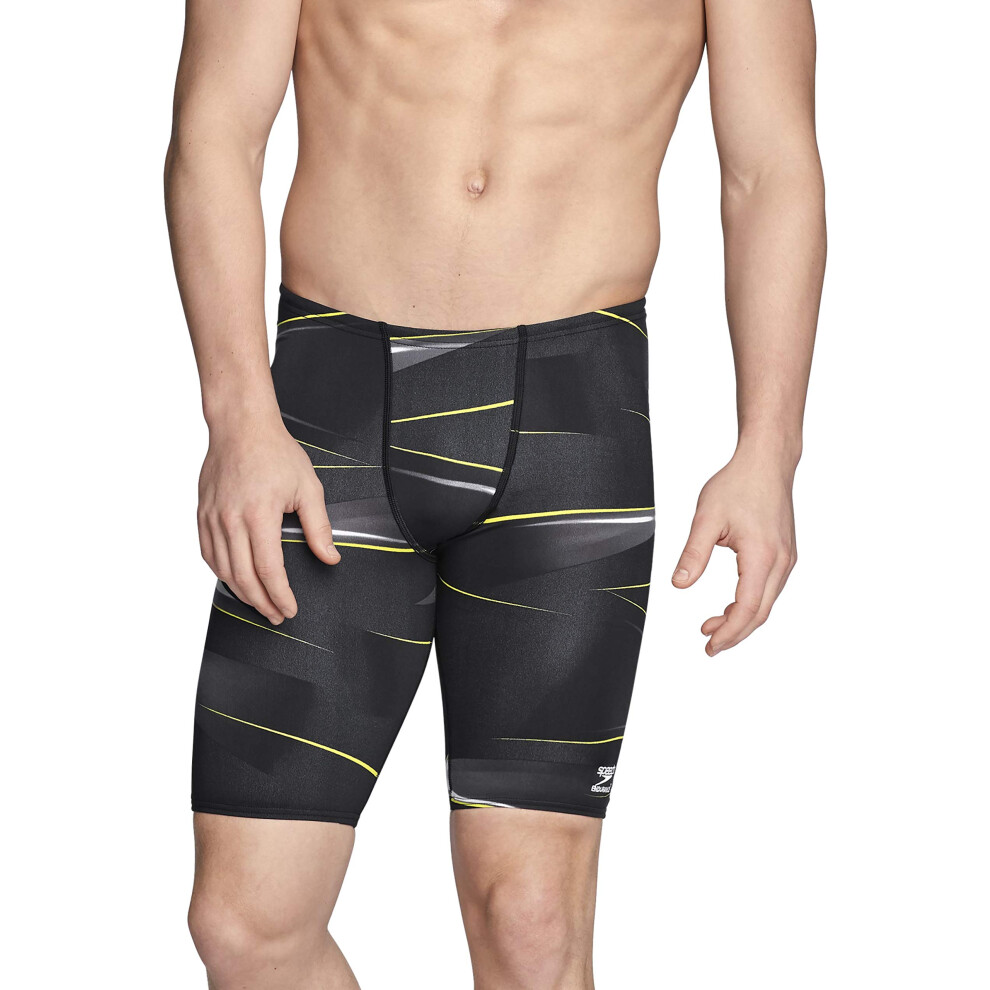 Speedo Men's Standard Swimsuit Jammer Endurance+ Printed Team Colors